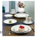 Lorren Home Trends Atara Wavy 24 Piece Dinnerware Set Service for 4 LHT1780